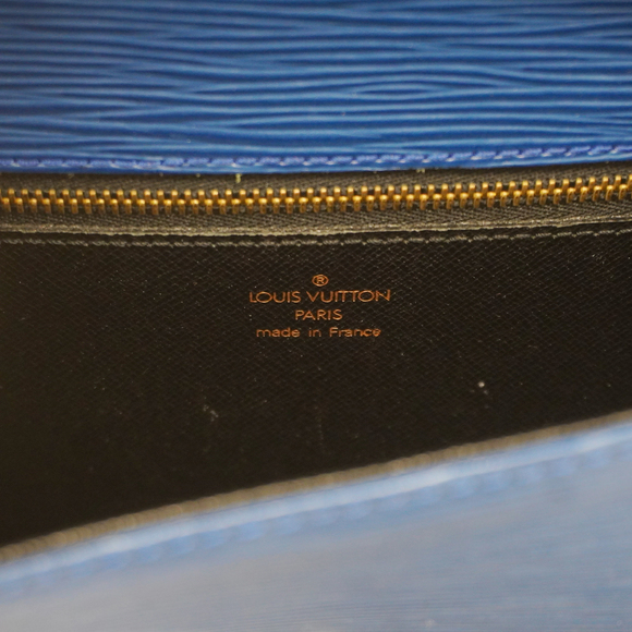 LOUIS VUITTONAuth Epi Sun Crew M52195 Women's Shoulder Bag Toledo Blue - Picture 5 of 10